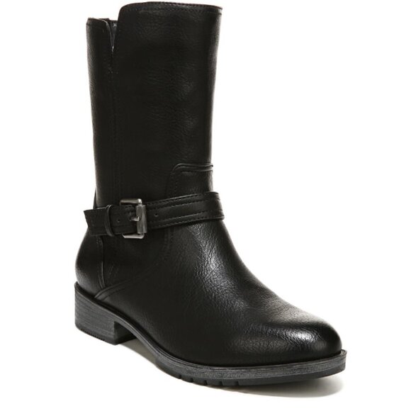 NATURALIZER GLORIAH WOMENS FAUX LEATHER BLOCK HEEL MID-CALF BOOTS (WIDE) - Picture 4 of 10